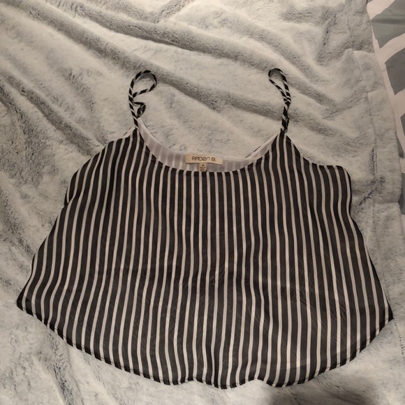 Arden B - Black and white striped tank - Picture 1 of 4